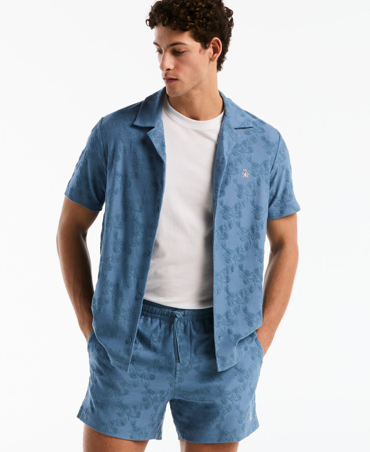 Original Penguin 5" Terry Jacquard Hawaiian Short