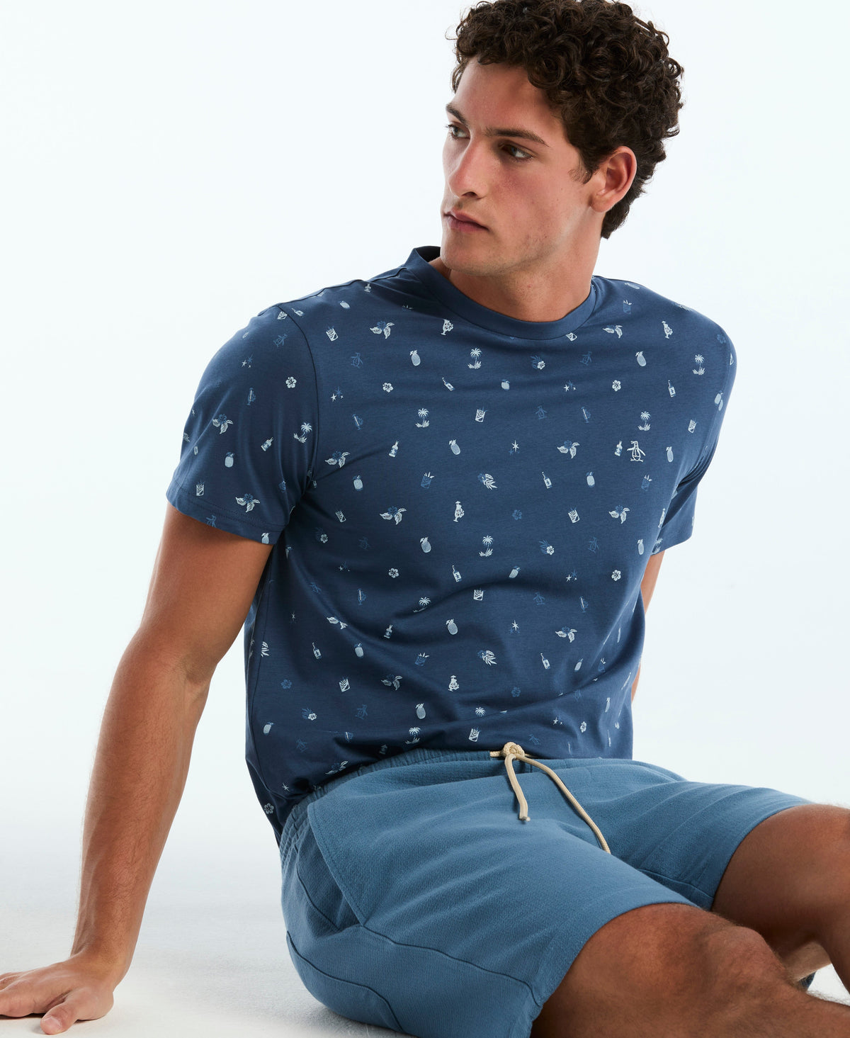 Original Penguin 7" Weave Drawstring Short