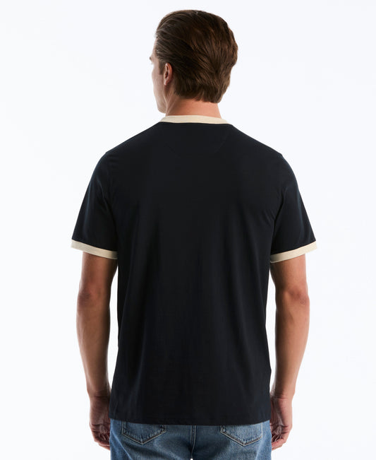 Original Penguin Beer Happy Graphic Ringer Tee