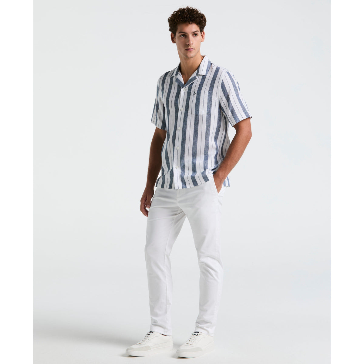 Original Penguin Vertical Stripe Pocket Shirt