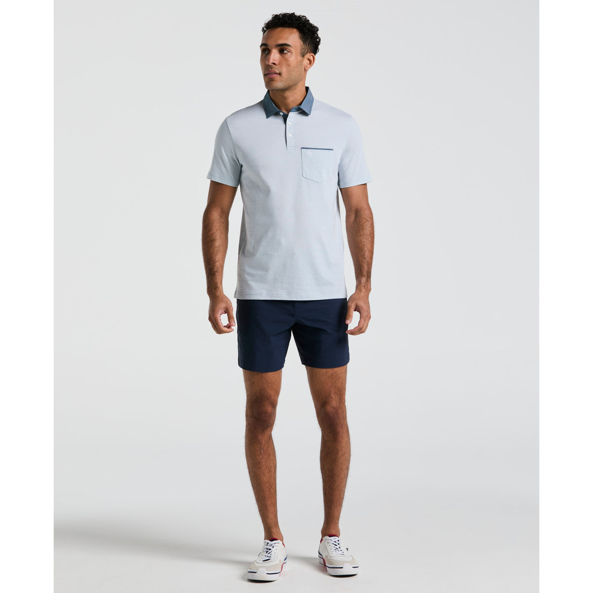 Original Penguin Chambray Stripe Polo