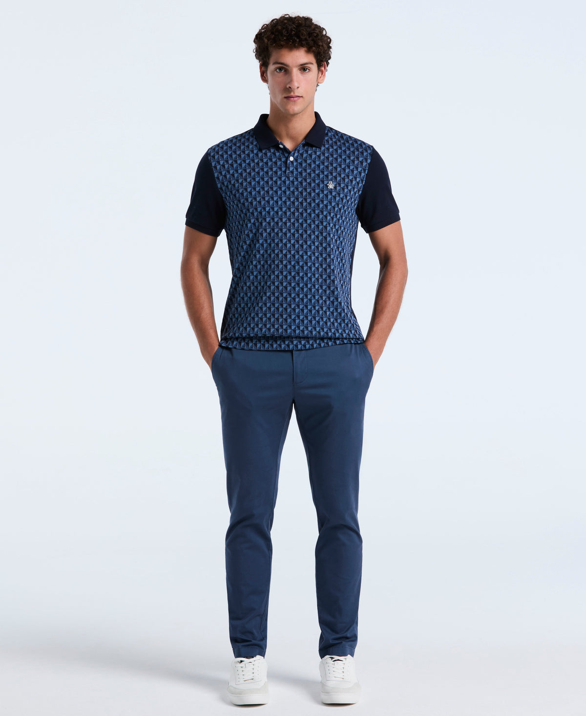 Original Penguin Cotton Martini Print Polo