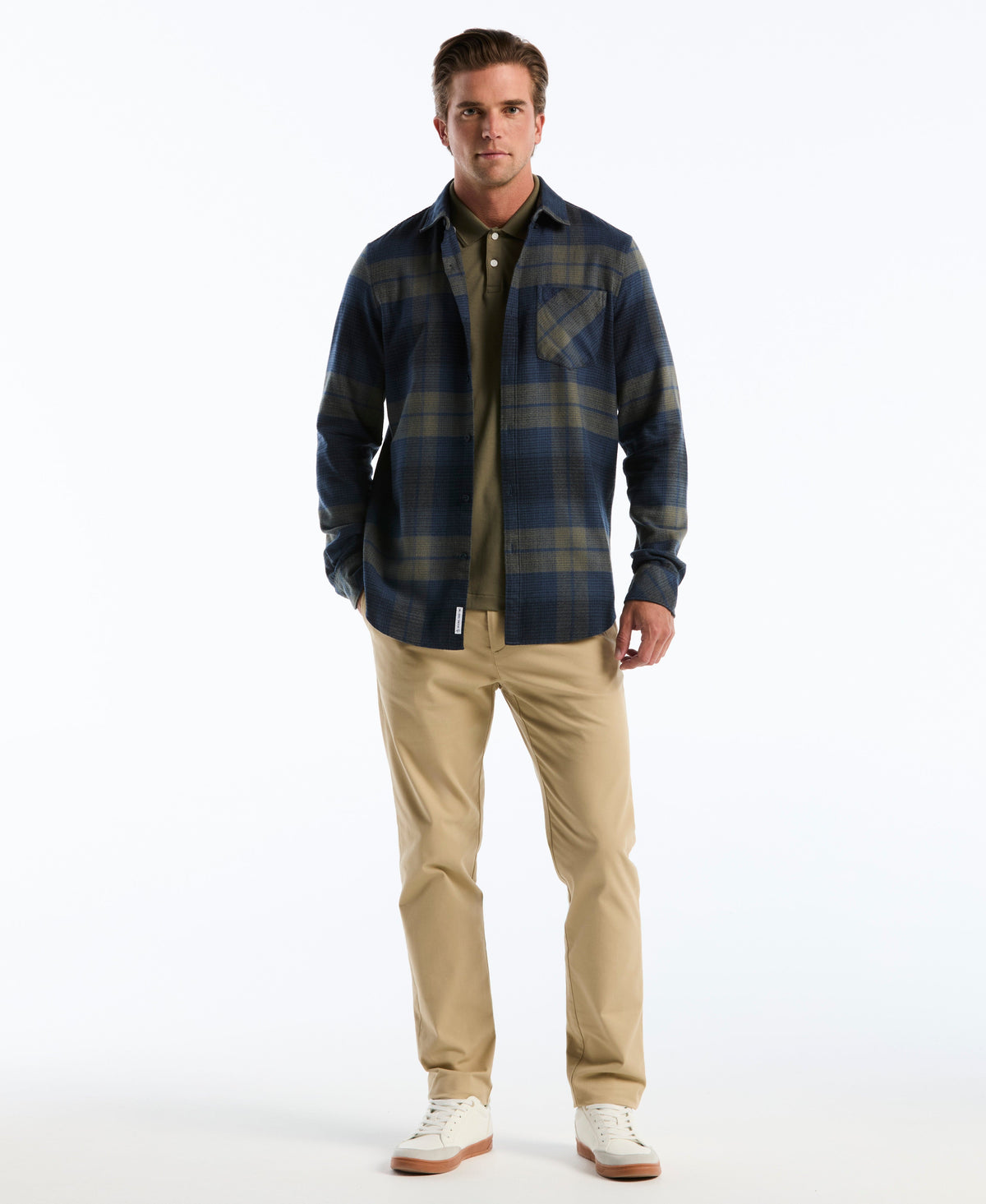 Original Penguin Dobby Flannel Plaid Shirt