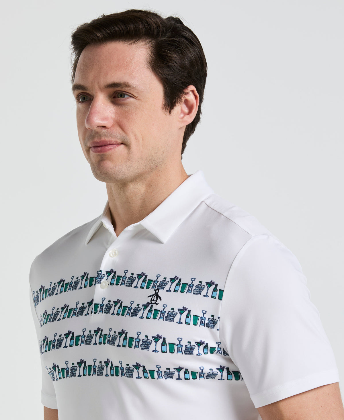 Original Penguin Engineered Cocktail Novelty Golf Polo