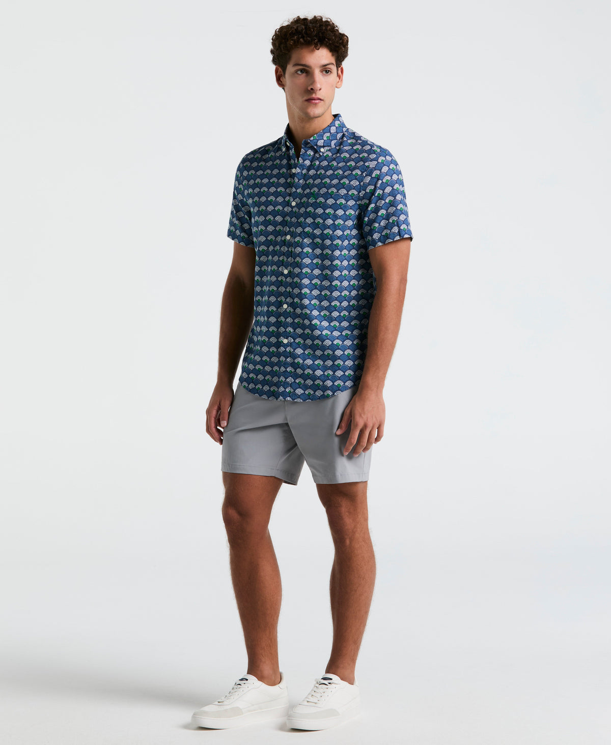 Original Penguin Linen Blend Multiscallop Shirt