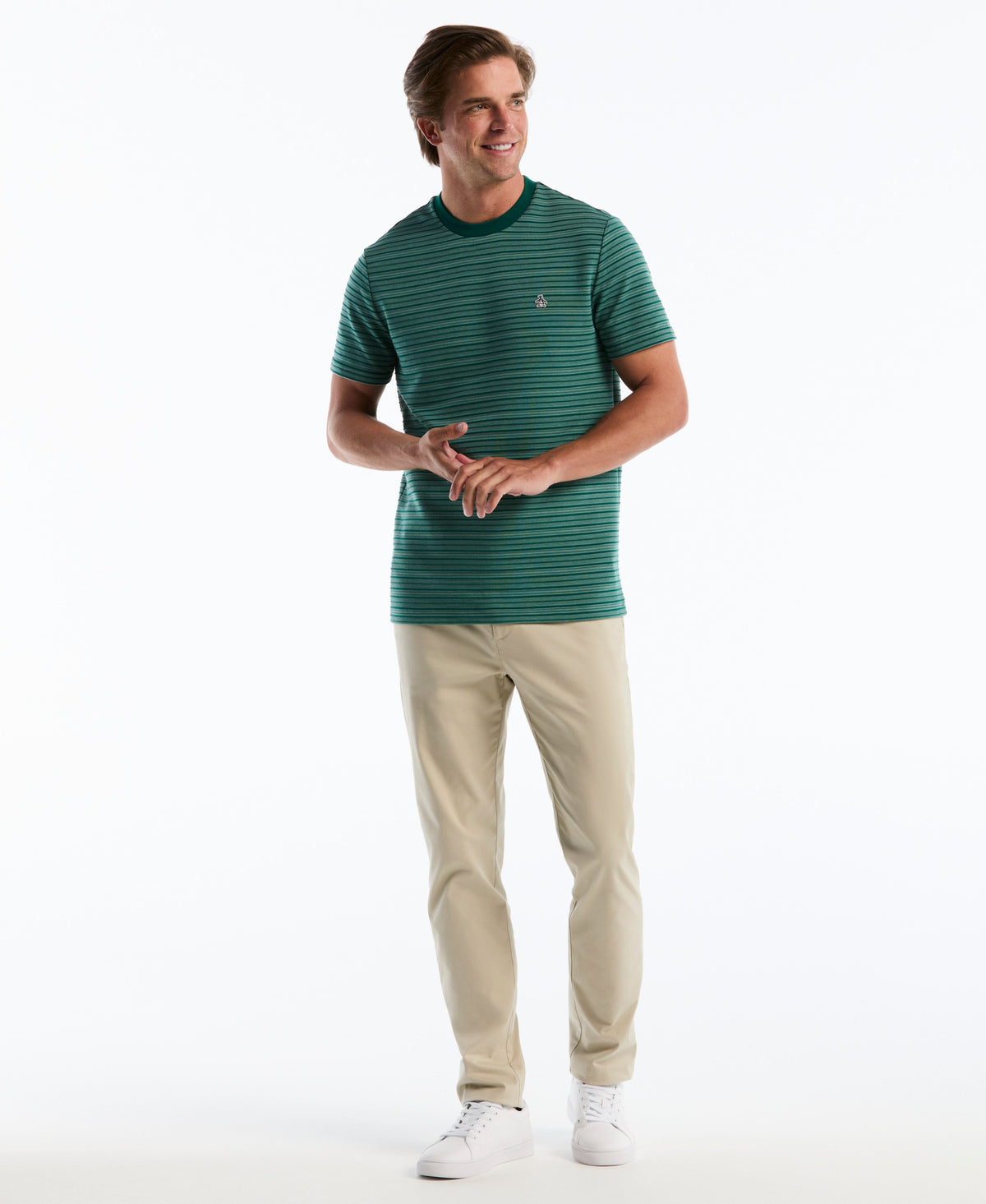 Original Penguin Raised Ottoman Stripe Tee