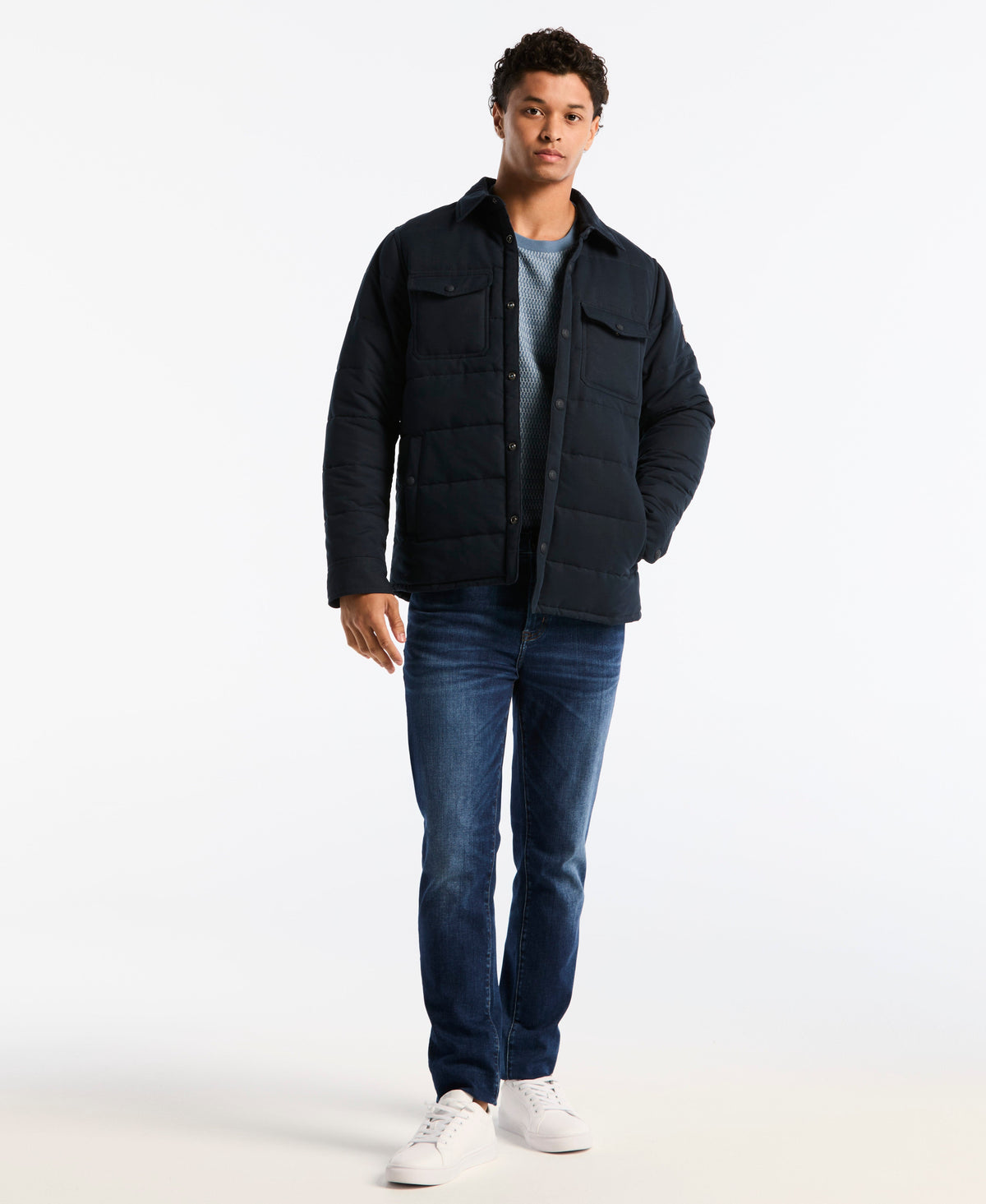 Original Penguin Ripstop Polyfill Quilted Jacket