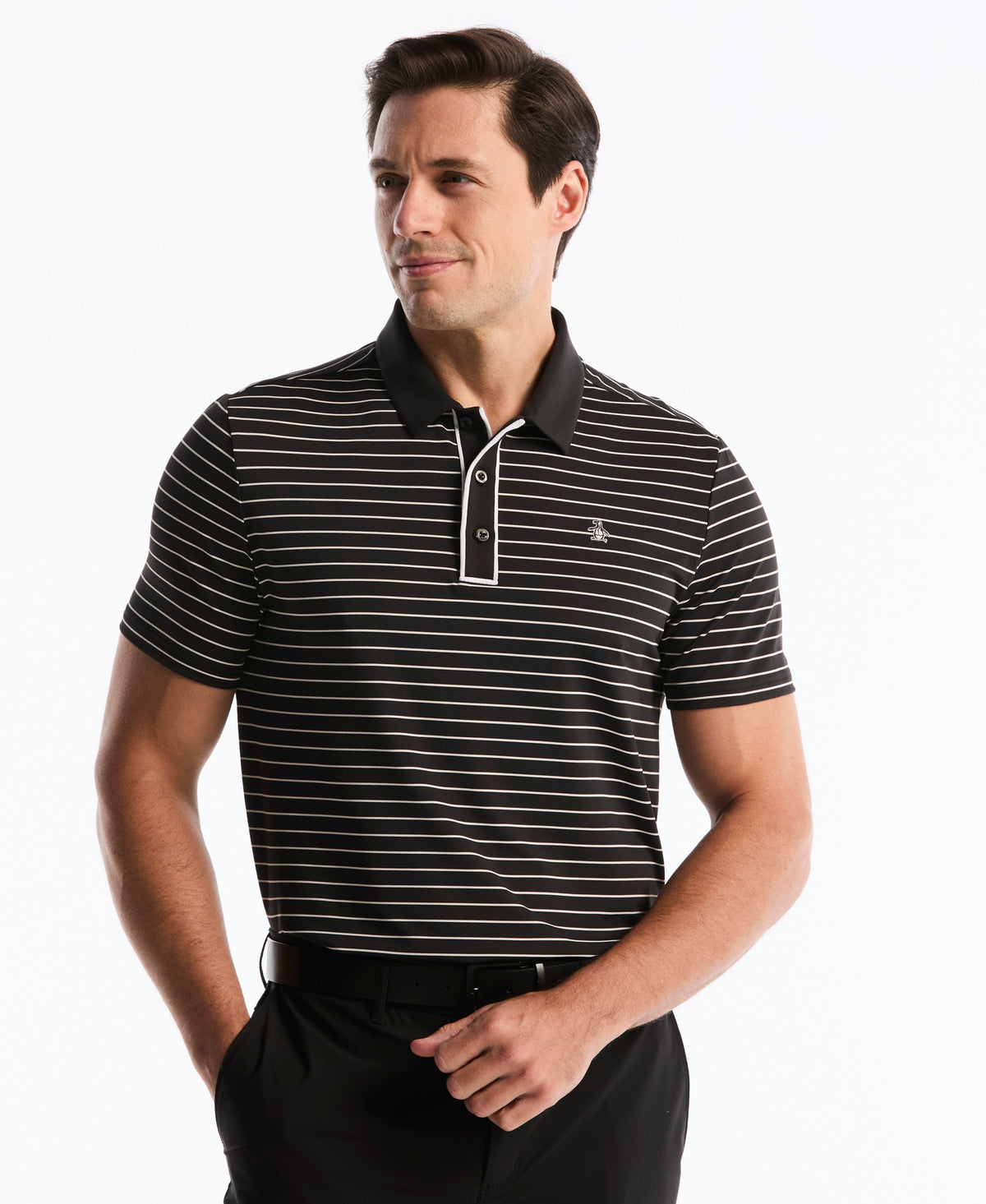 Original Penguin The Heritage ParTech™ Stripe Golf Polo