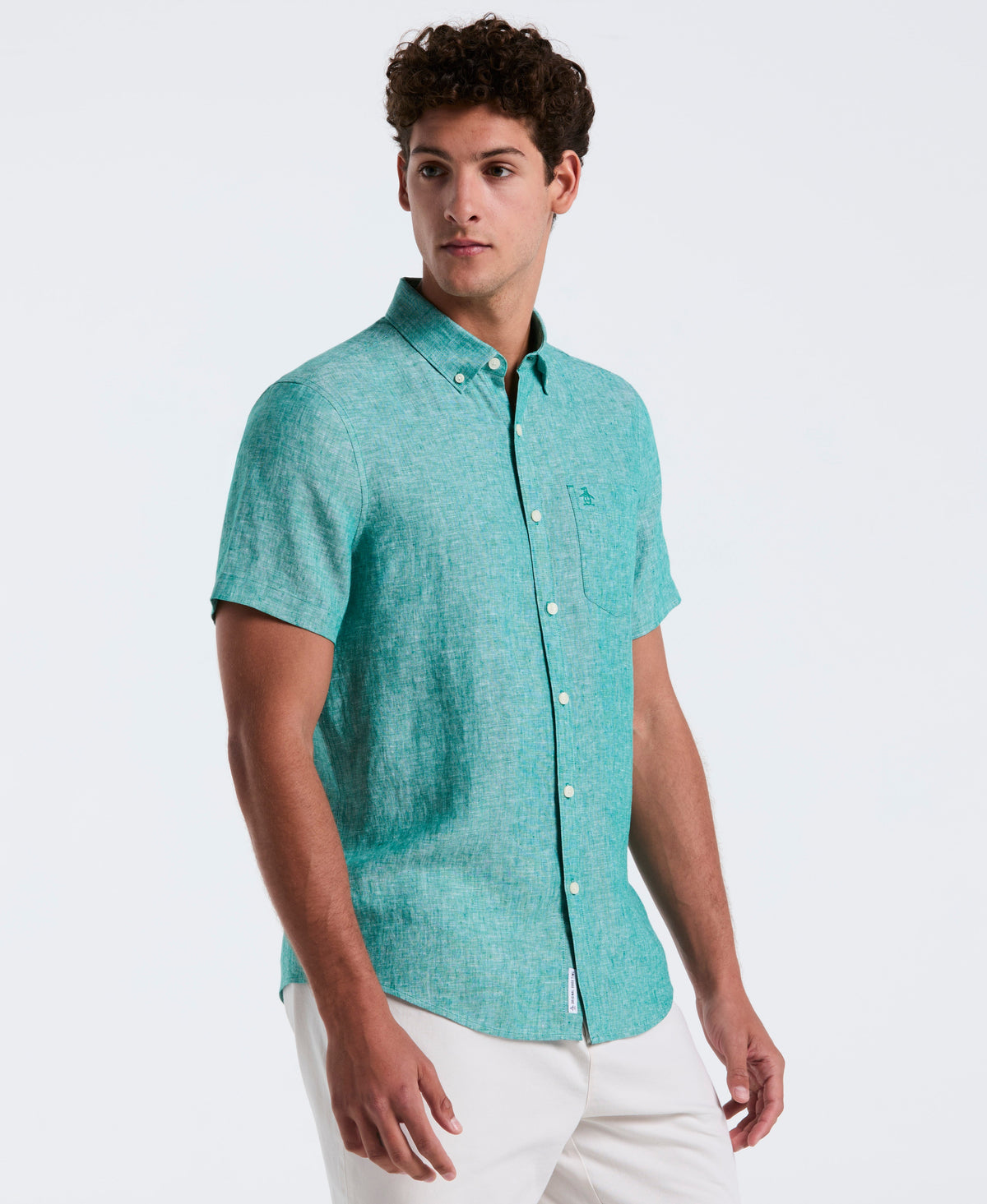 Original Penguin Washed Linen Pocket Shirt