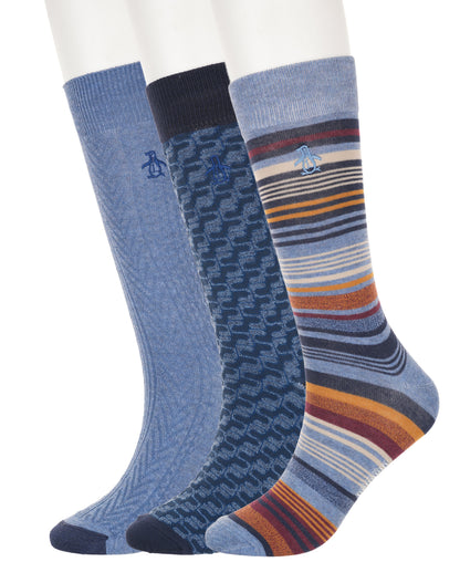 Original Penguin 3 Pack Berkman Striped Sock