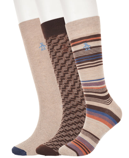 Original Penguin 3 Pack Berkman Striped Sock