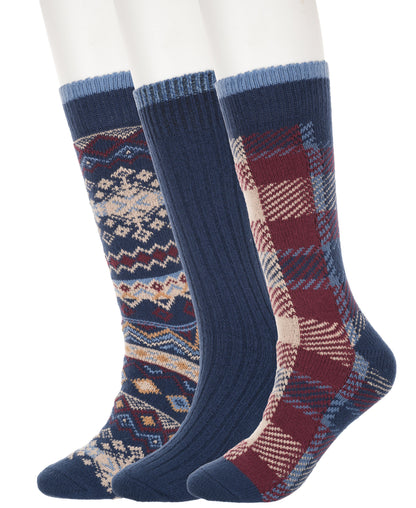 Original Penguin 3 Pack Northeastern Fairisle Sock