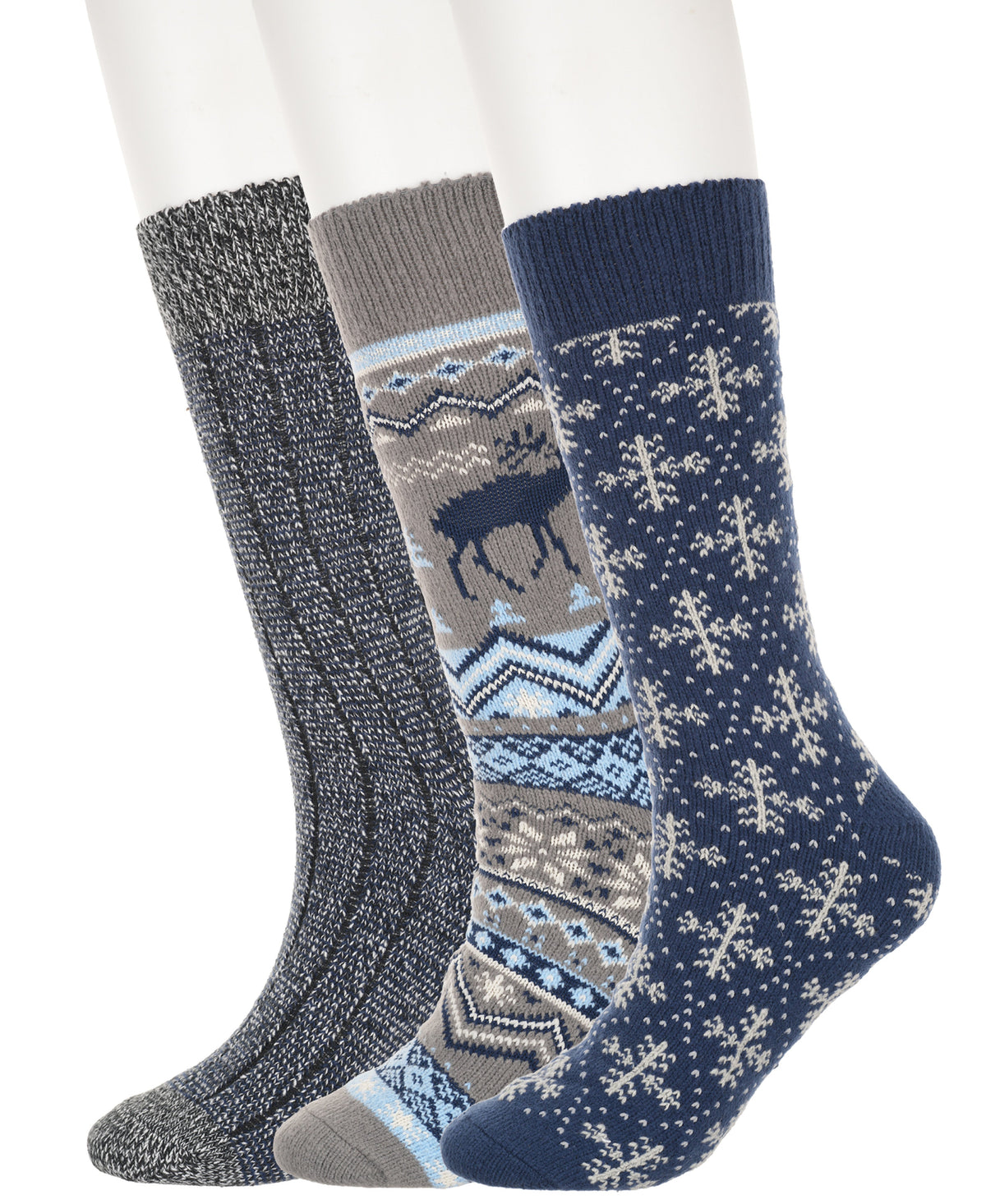 Original Penguin 3 Pack Winter Snowflake Sock