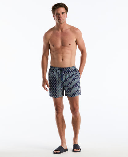 Original Penguin 5" Box Beer Bottle Geo Swim Short