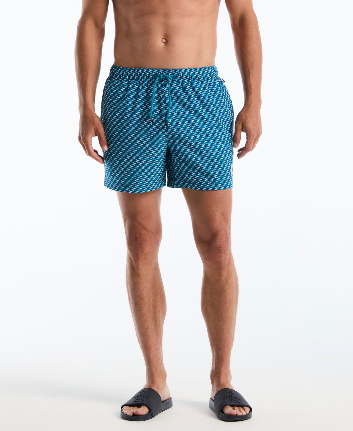Original Penguin 5" Box Coffee Geo Swim