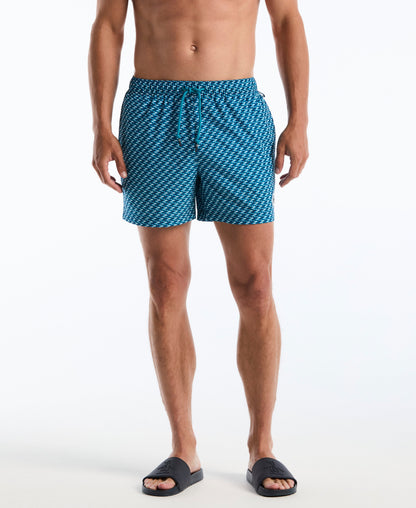 Original Penguin 5" Box Coffee Geo Swim