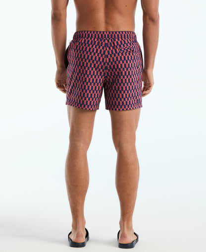 Original Penguin 5" Geo Waves Swim Short