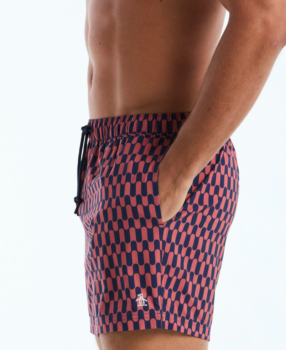 Original Penguin 5" Geo Waves Swim Short