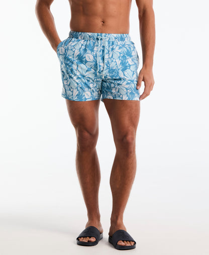 Original Penguin 5" Hibiscus Print Swim Short