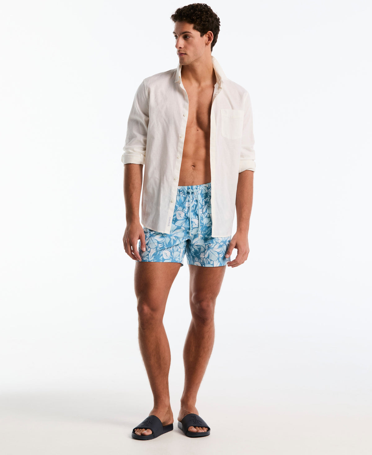 Original Penguin 5" Hibiscus Print Swim Short