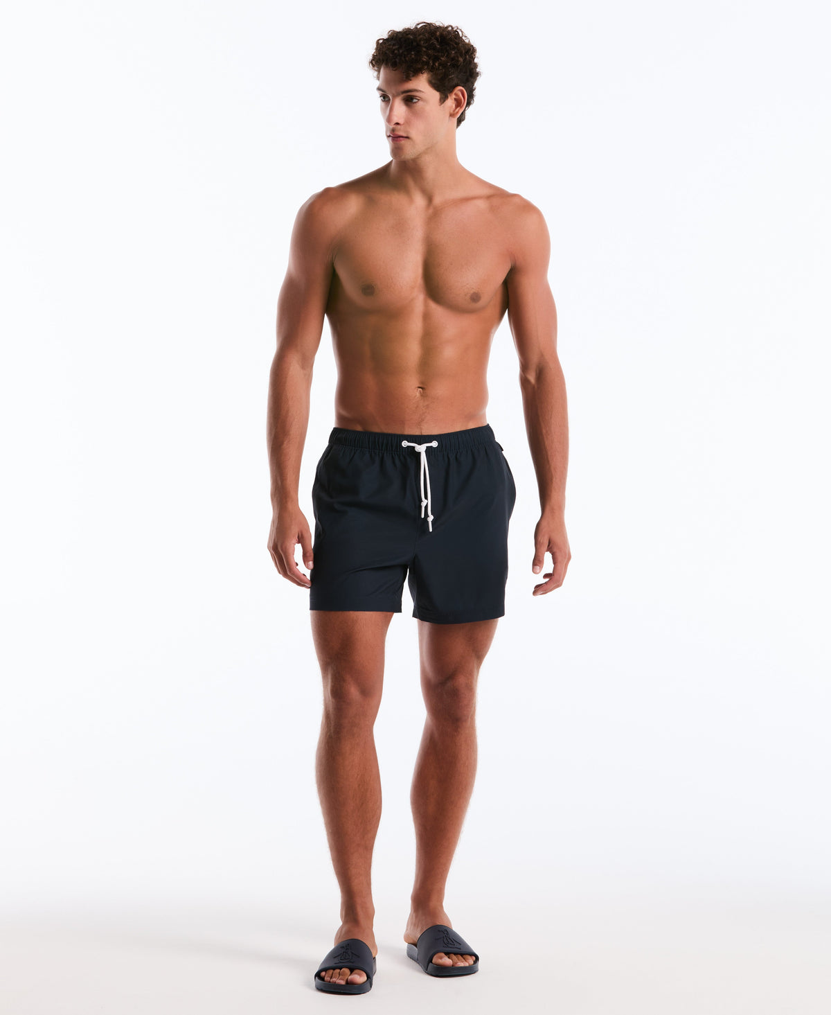 Original Penguin 5" Solid Stretch Swim Short