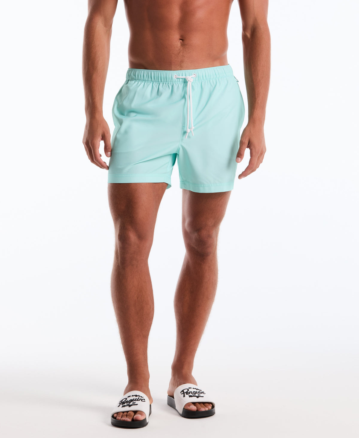 Original Penguin 5" Solid Stretch Swim Short