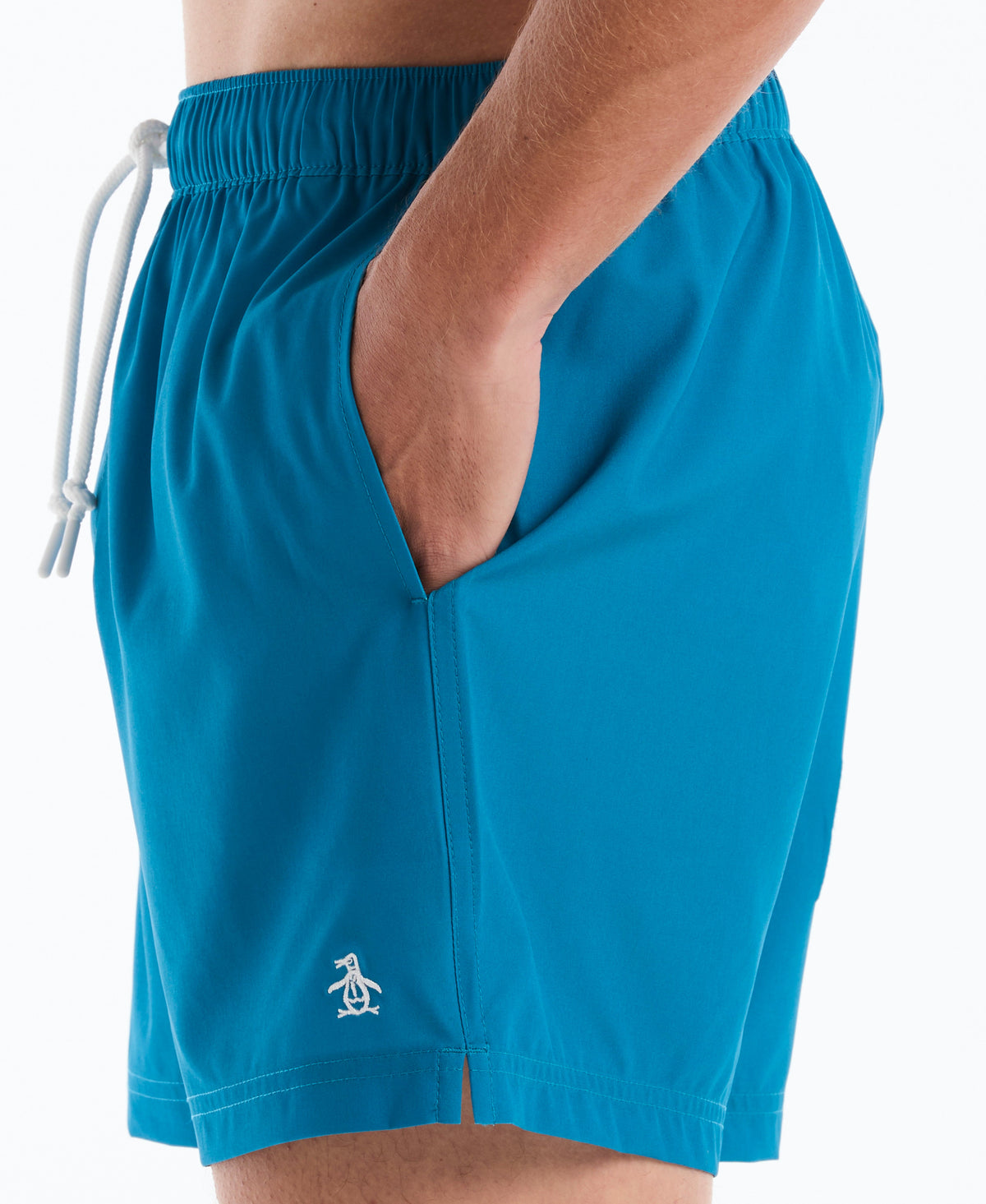 Original Penguin 5" Solid Stretch Swim Short
