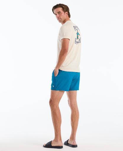 Original Penguin 5" Solid Stretch Swim Short