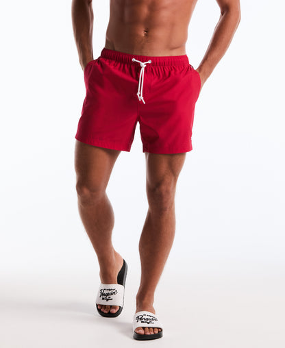 Original Penguin 5" Solid Stretch Swim Short