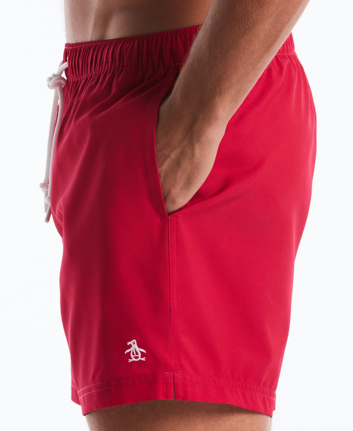 Original Penguin 5" Solid Stretch Swim Short