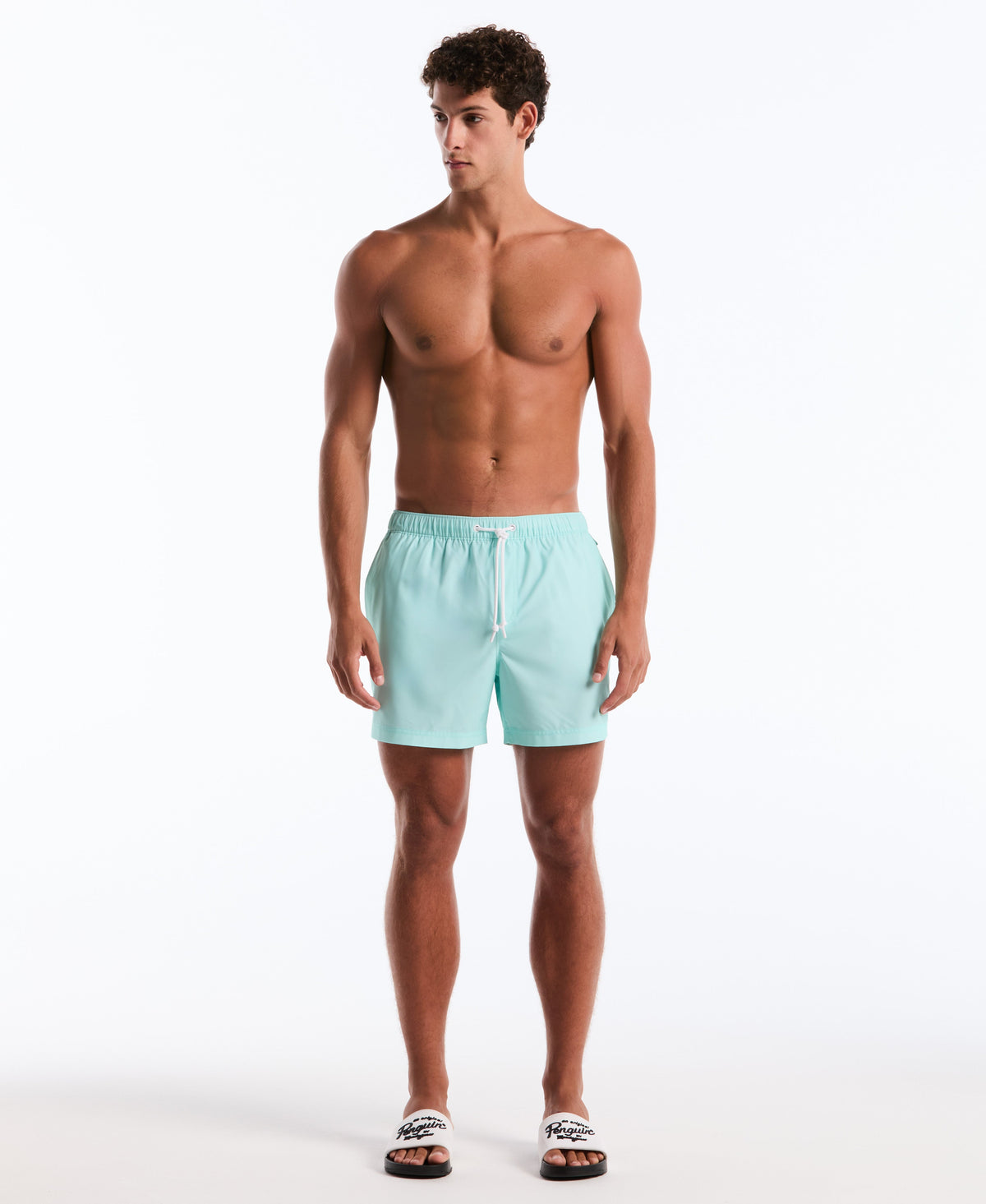 Original Penguin 5" Solid Stretch Swim Short