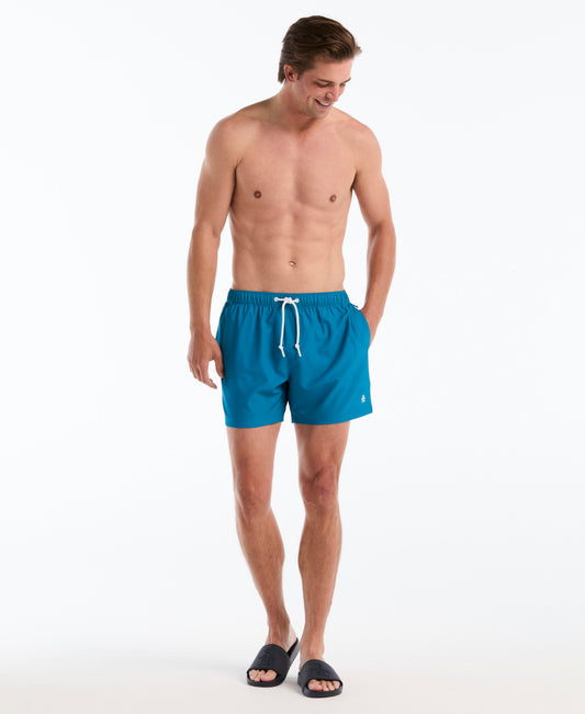 Original Penguin 5" Solid Stretch Swim Short