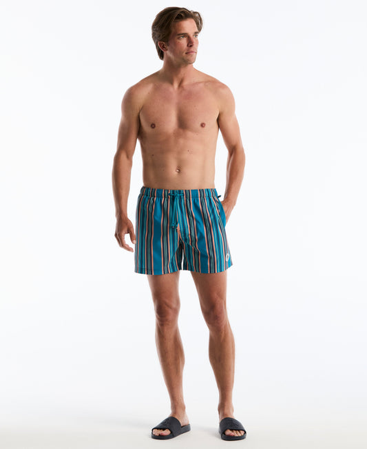 Original Penguin 5" Vertical Striped Swim Short