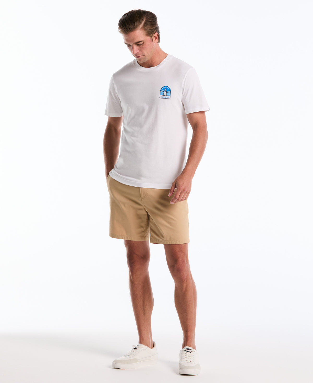 Original Penguin 7" Cotton Blend Twill Short