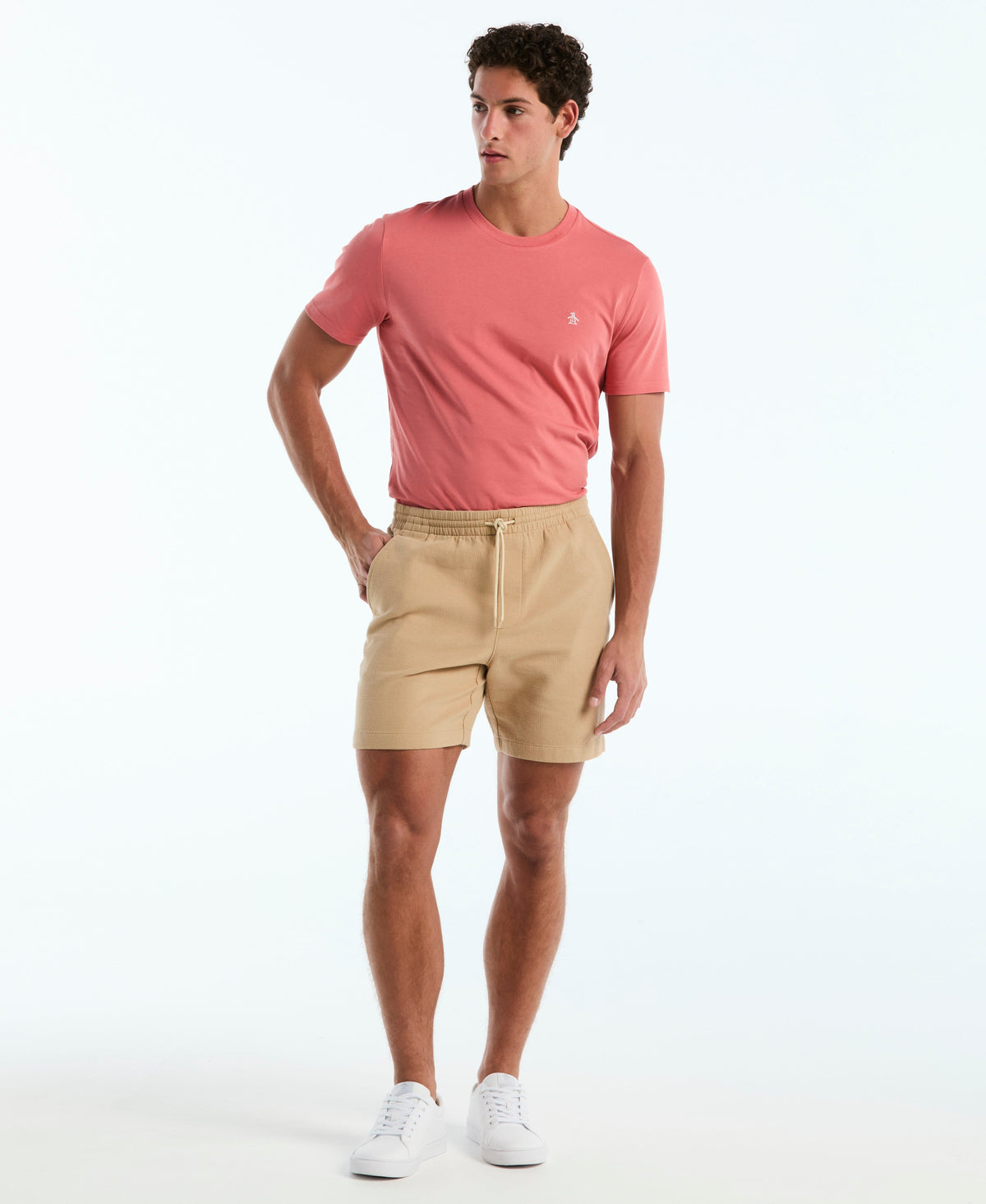 Original Penguin 7" Weave Drawstring Short