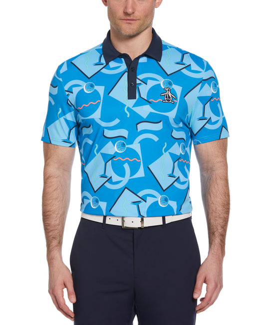 Original Penguin Abstract 80's Print Golf Polo