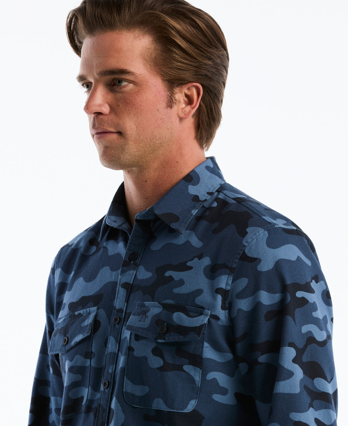 Original Penguin All-Over Camo Print Overshirt