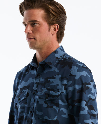 Original Penguin All-Over Camo Print Overshirt