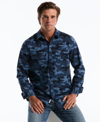 Original Penguin All-Over Camo Print Overshirt
