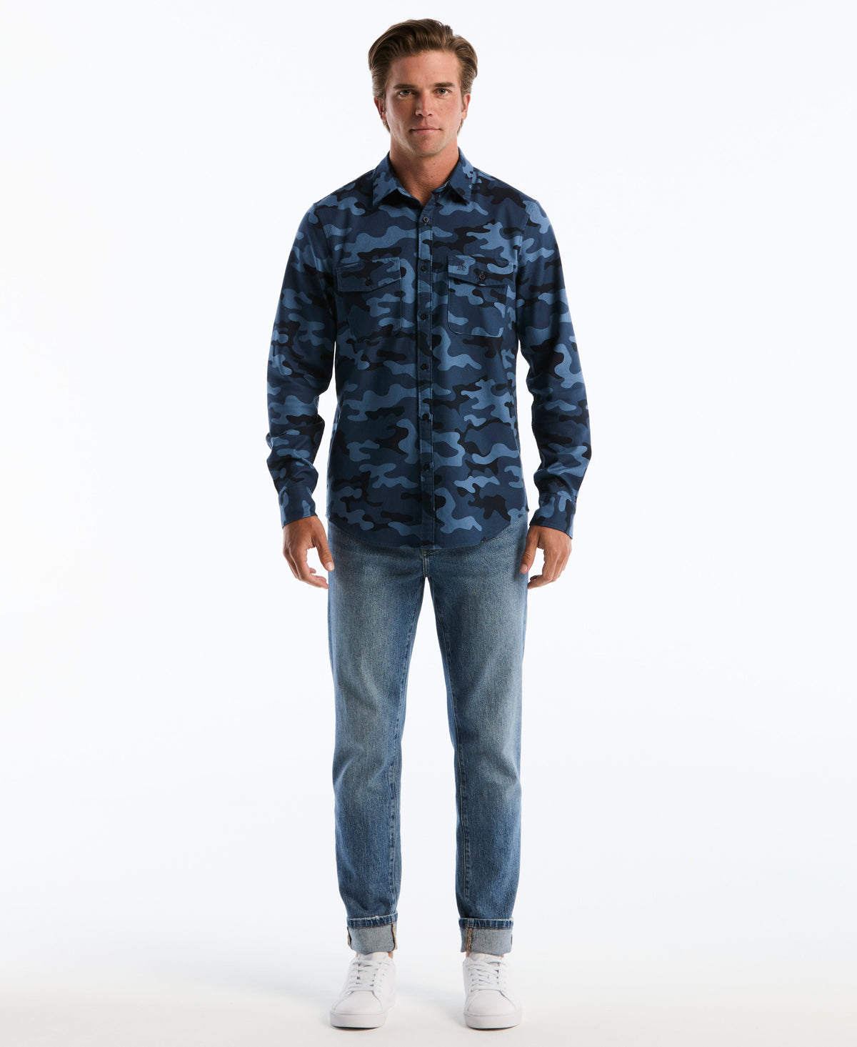 Original Penguin All-Over Camo Print Overshirt
