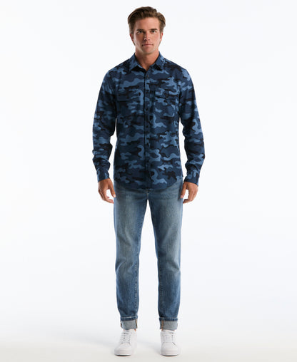 Original Penguin All-Over Camo Print Overshirt