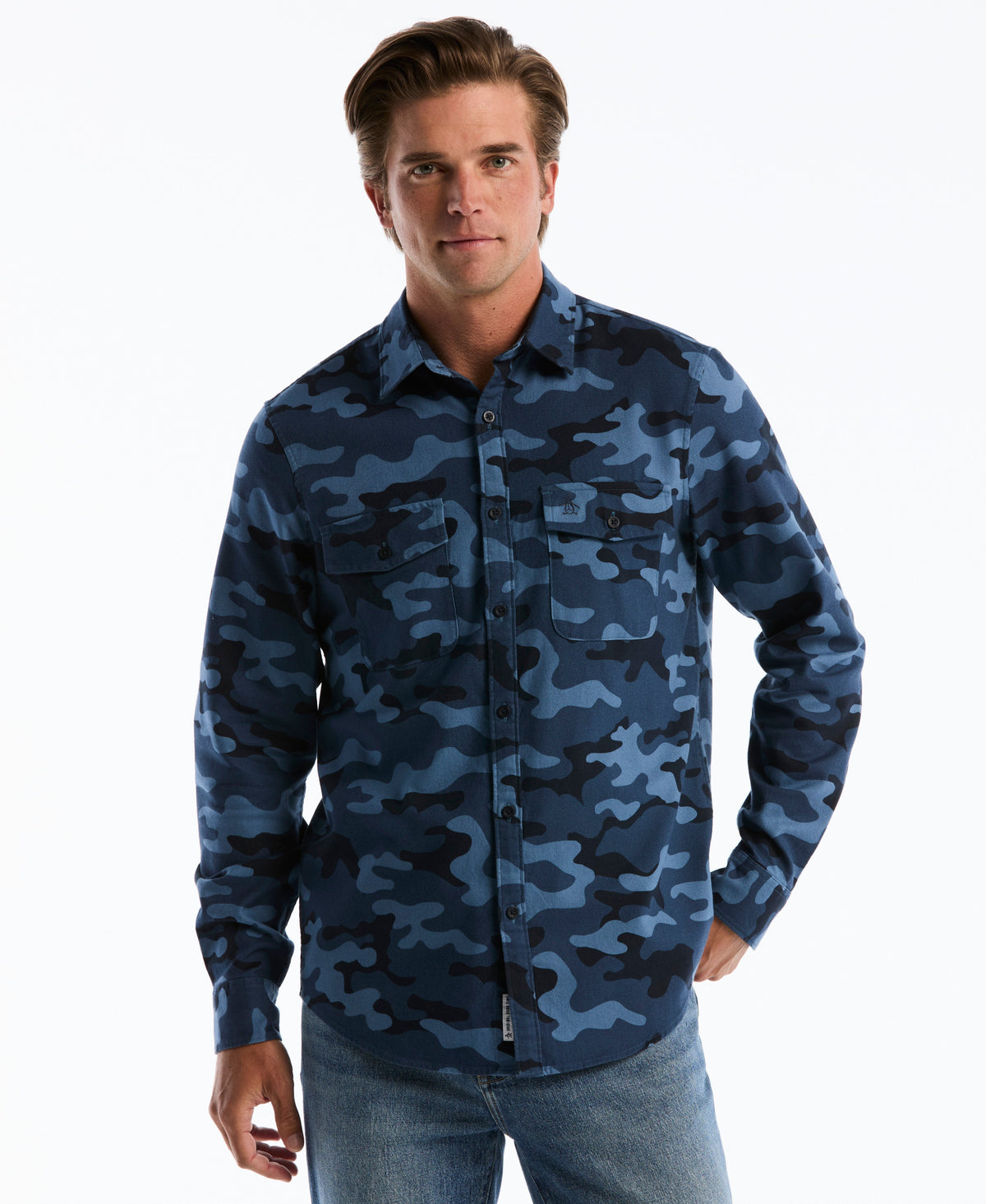 Original Penguin All-Over Camo Print Overshirt