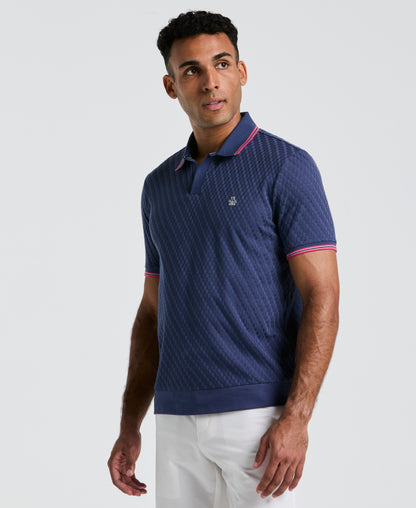 Original Penguin All-Over Jacquard Johnny Collar Polo