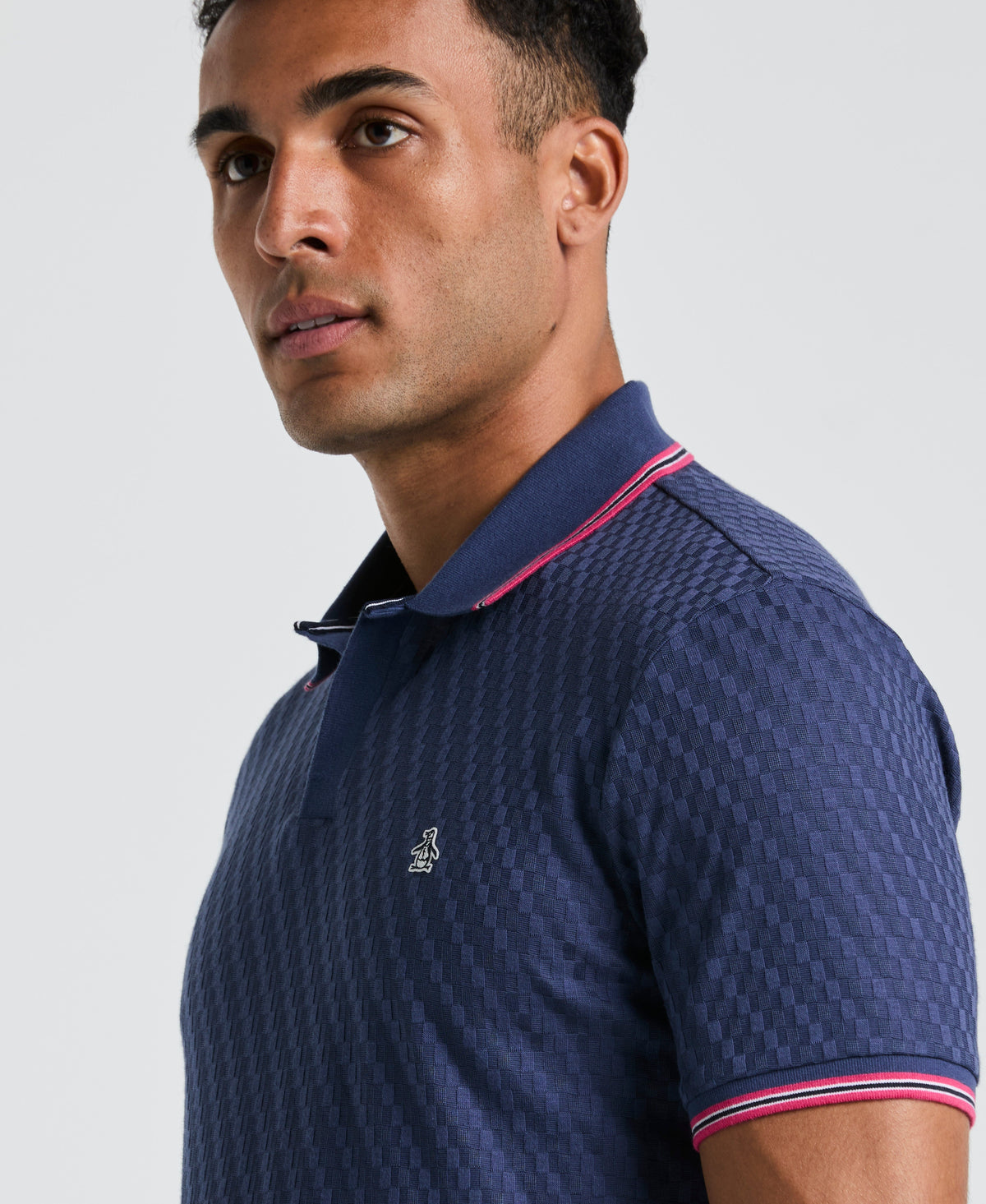 Original Penguin All-Over Jacquard Johnny Collar Polo
