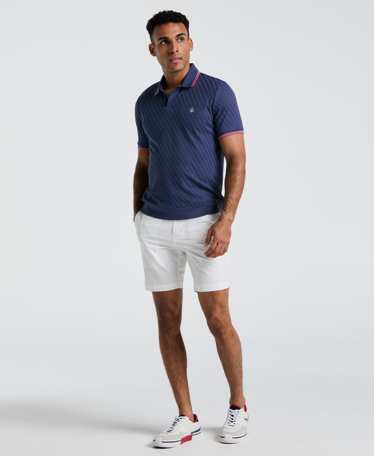 Original Penguin All-Over Jacquard Johnny Collar Polo