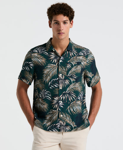 Original Penguin All-Over Palm Leaf Camp Shirt