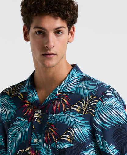 Original Penguin All-Over Palm Leaf Camp Shirt