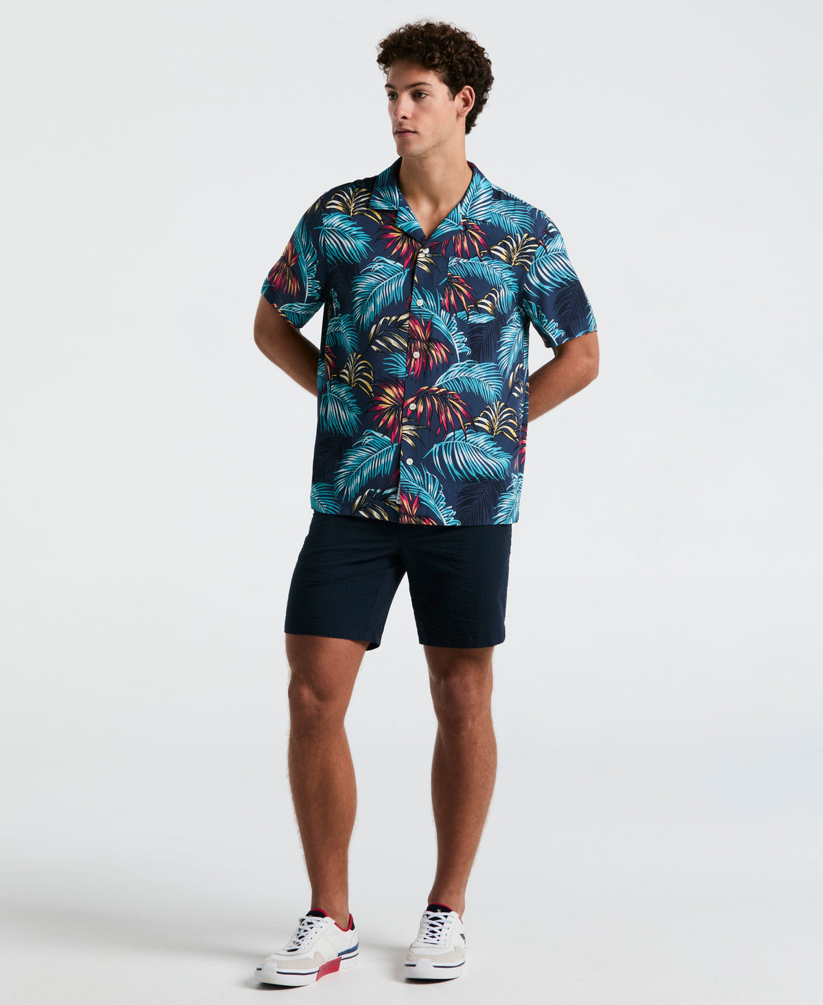 Original Penguin All-Over Palm Leaf Camp Shirt