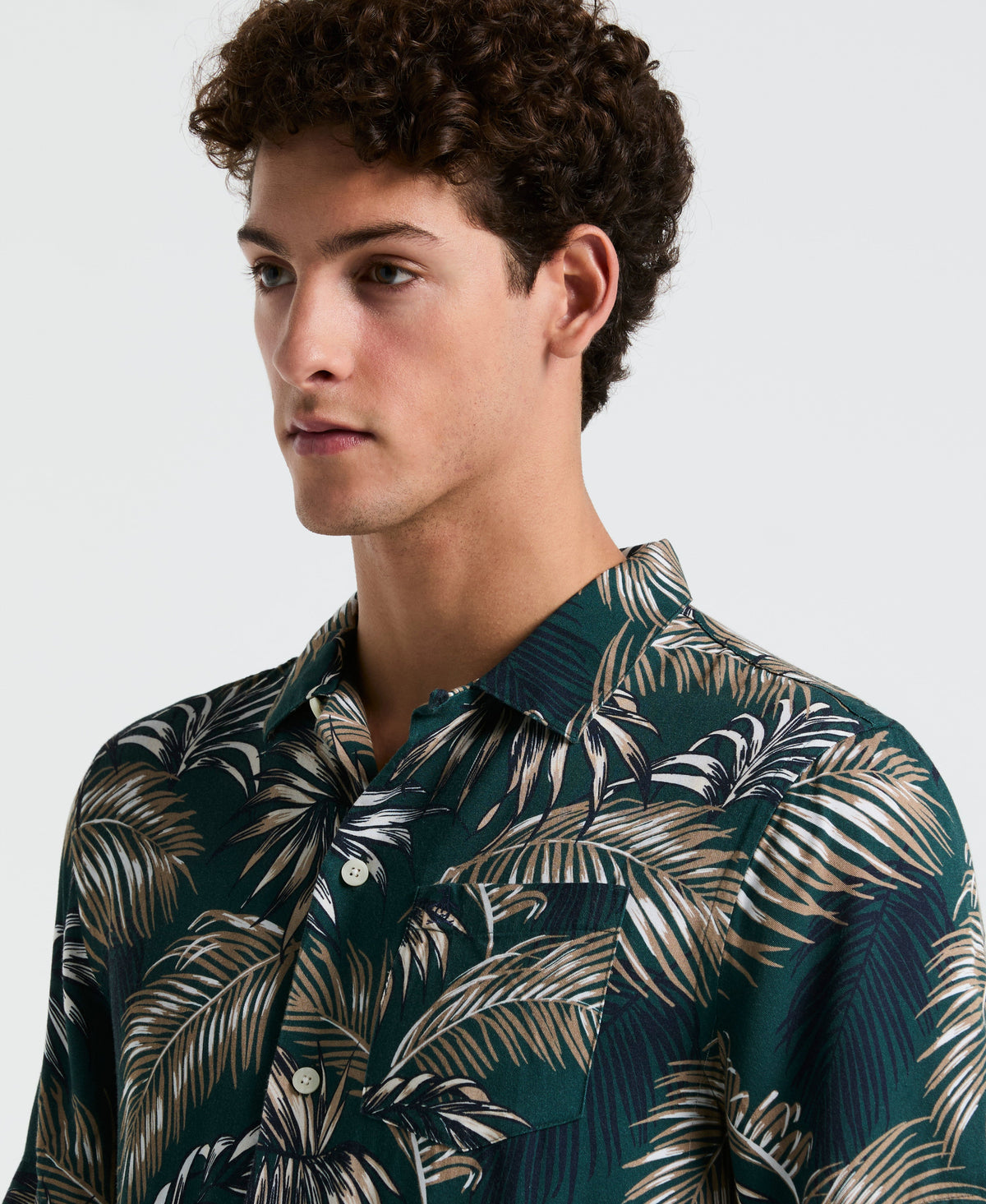 Original Penguin All-Over Palm Leaf Camp Shirt