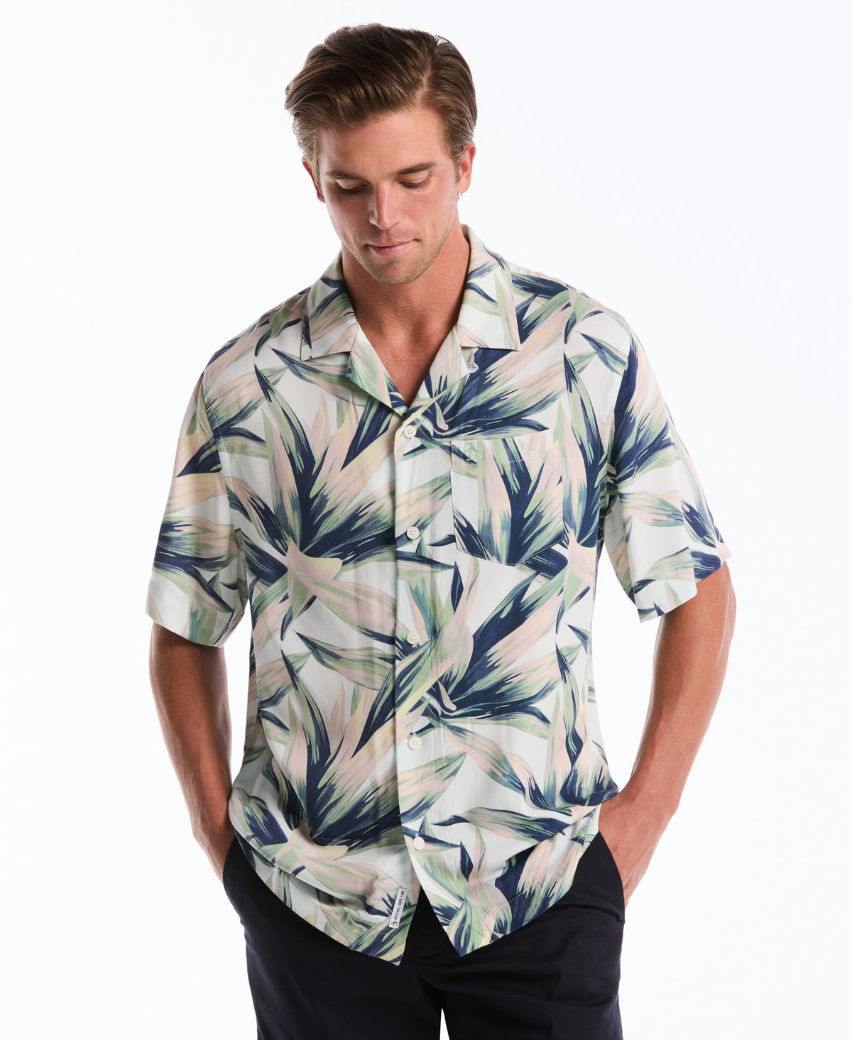 Original Penguin All-Over Succulent Camp Shirt